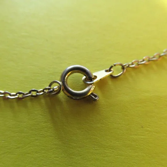 Vintage pink rose pendant necklace - Picture 6 of 6